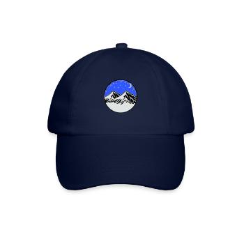 sternenhimmel berge - Baseballkappe - Blau/Blau - Vorne