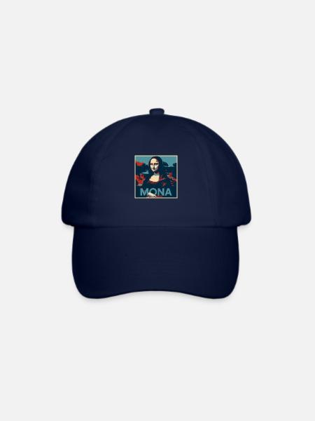 Mona Lisa - Baseballkappe - Blau/Blau