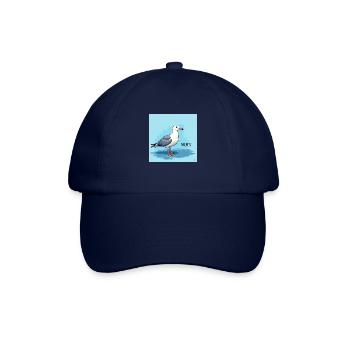 Moin, Möwe - Baseballkappe - Blau/Blau - Vorne