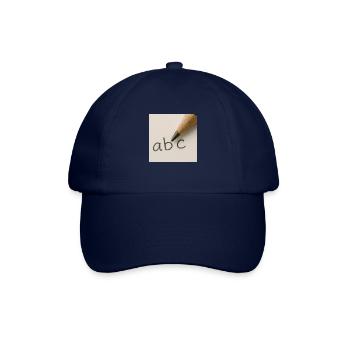 Schrift - Baseballkappe - Blau/Blau - Vorne