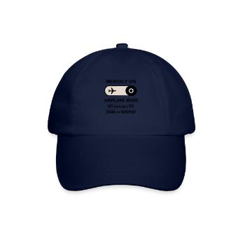 Mental im Flugzeugmodus - Baseballkappe - Blau/Blau - Vorne