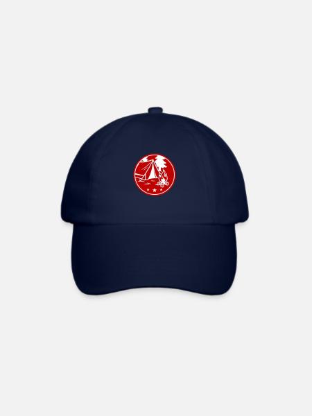 Zelt Lagerfeuer - Baseballkappe - Blau/Blau