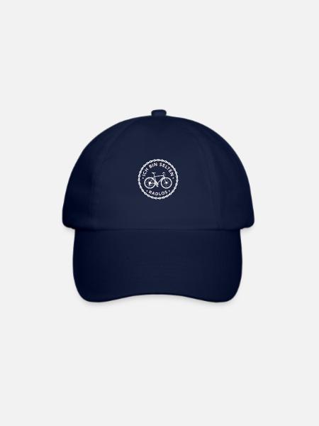 Ich bin selten Radlos - Baseballkappe - Blau/Blau