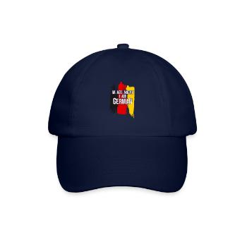 Ich bin nicht wütend - Ich bin deutsch - Baseballkappe - Blau/Blau - Vorne