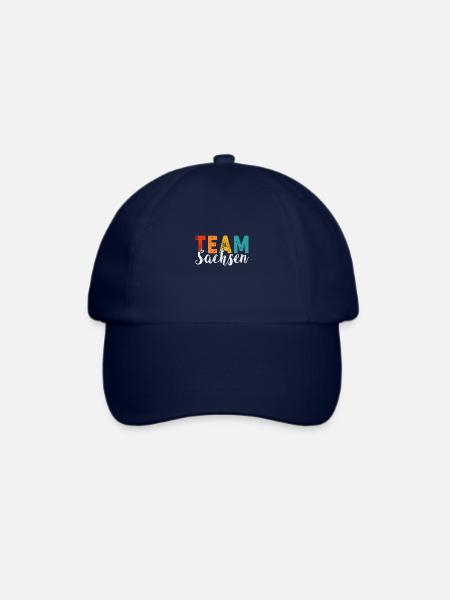 Sachsen Design sächsisch lustig - Baseballkappe - Blau/Blau