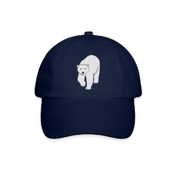 eisbär polar bear ice knut klimawandel eis nordpol - Baseballkappe - Blau/Blau - Vorne