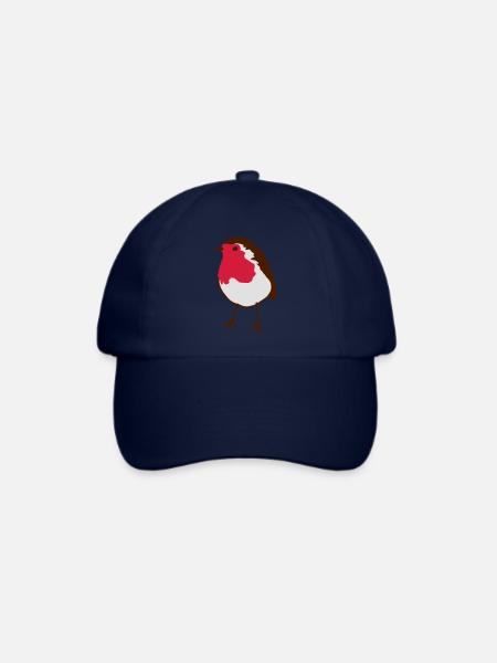 Rotkehlchen robin - Baseballkappe - Blau/Blau