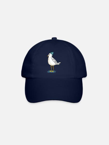 Möwe an der Küste - Baseballkappe - Blau/Blau