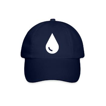 Der Tropfen - Baseballkappe - Blau/Blau - Vorne