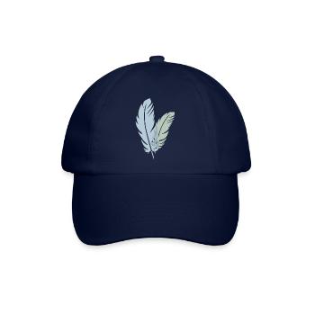 Zwei Federn - Baseballkappe - Blau/Blau - Vorne