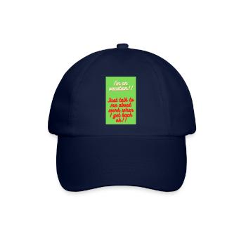 ICH BIN IM URLAUB!!! - Baseballkappe - Blau/Blau - Vorne