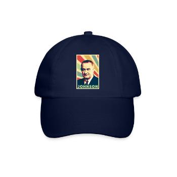Lyndon B Johnson Vintage Farben - Baseballkappe - Blau/Blau - Vorne