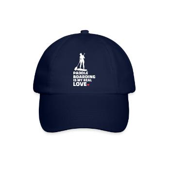 Ich Liebe Paddleboarding - Baseballkappe - Blau/Blau - Vorne