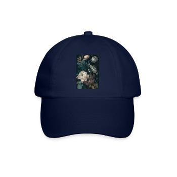 Blumen Gemälde 1 - Baseballkappe - Blau/Blau - Vorne