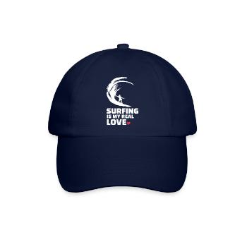 Ich Liebe Surfen - Baseballkappe - Blau/Blau - Vorne
