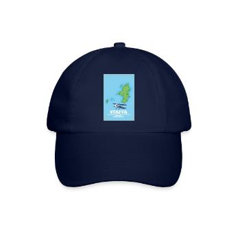 Staffa Schottland Karte - Baseballkappe - Blau/Blau - Vorne