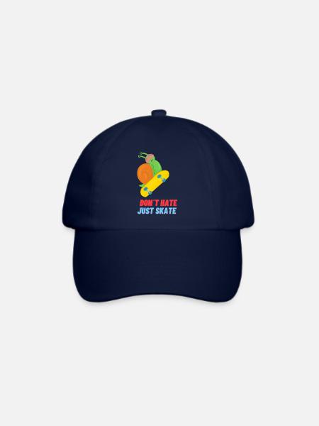 Don´t hate just skate - Baseballkappe - Blau/Blau