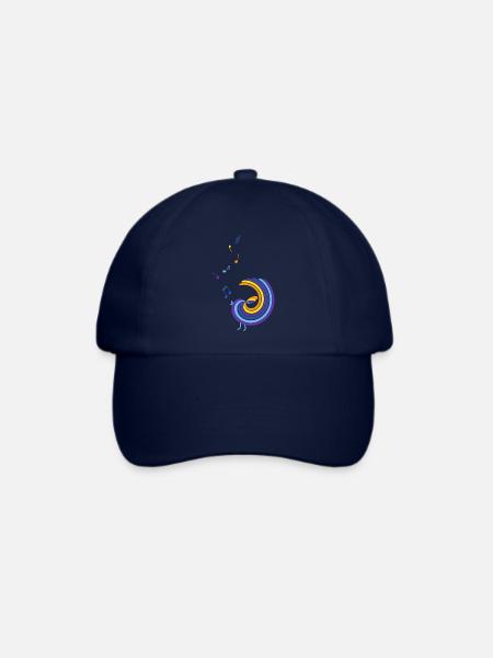bunter singvogel - Baseballkappe - Blau/Blau
