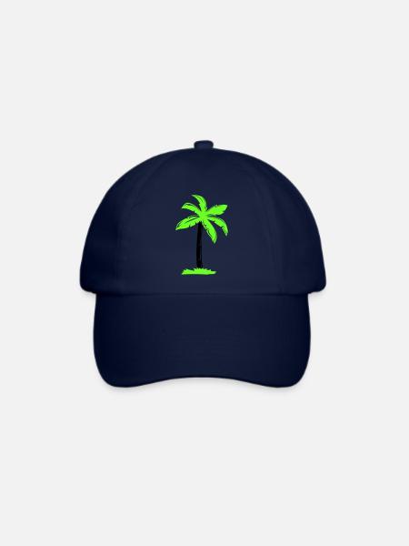 palme - Baseballkappe - Blau/Blau