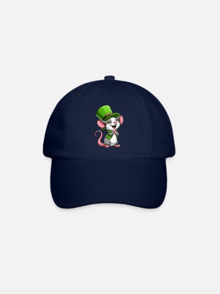 St. Patrick's Niedliche Ratte - Baseballkappe - Blau/Blau