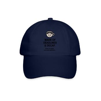 Fristen und Entkoffeinierung - Baseballkappe - Blau/Blau - Vorne