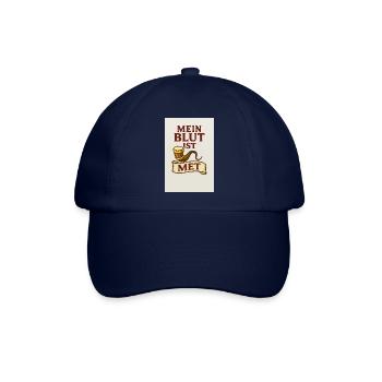Mein Blut ist Met - Baseballkappe - Blau/Blau - Vorne
