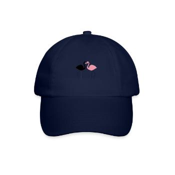 Flamingos verliebt Geschenkidee Valentinstag Liebe - Baseballkappe - Blau/Blau - Vorne