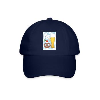Münchner Weißwurstfrühstück - Baseballkappe - Blau/Blau - Vorne