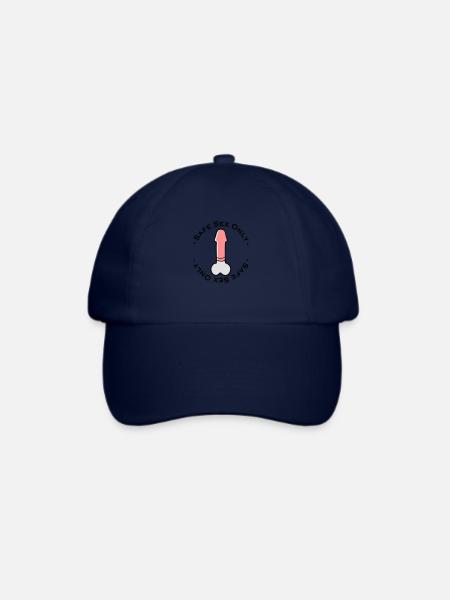 safe sex only - Baseballkappe - Blau/Blau