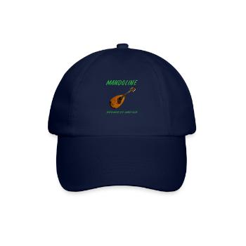 Mandoline Instrument des Jahres grüne Schrift - Baseballkappe - Blau/Blau - Vorne