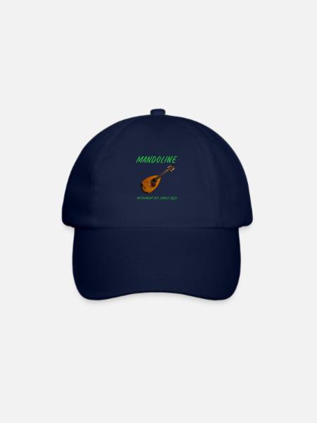 Mandoline Instrument des Jahres grüne Schrift - Baseballkappe - Blau/Blau