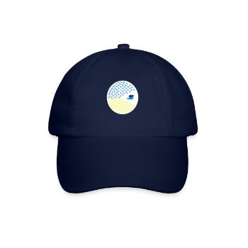 peaceman: Frieden für die Ukraine, Jetzt! 3C HG - Baseballkappe - Blau/Blau - Vorne