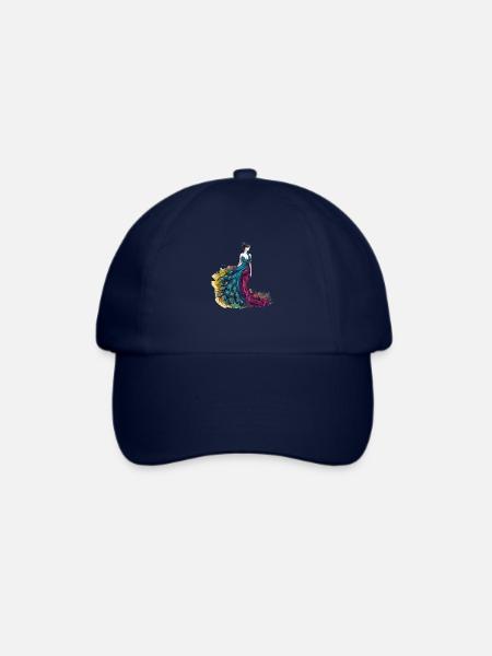 Peacock Modedesigner - Baseballkappe - Blau/Blau