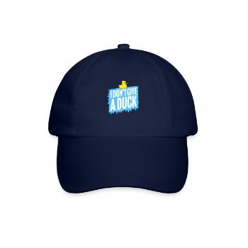 Lustig Ich gebe keine Ente Gummienten Sarkasmus - Baseballkappe - Blau/Blau - Vorne