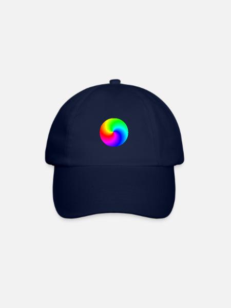 Spirale Regenbogen bunt Geschenkidee - Baseballkappe - Blau/Blau