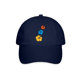 hibiscus tahiti 3 - Baseballkappe - Blau/Blau - Vorne