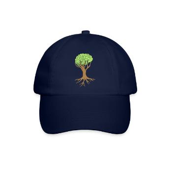 Gehirn Baum Design - Baseballkappe - Blau/Blau - Vorne