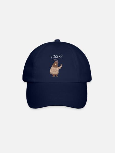 Papa Bär Design - Baseballkappe - Blau/Blau