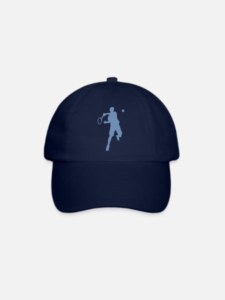 Tennis Tennisspieler Rückhand Vorhand - Baseballkappe - Blau/Blau