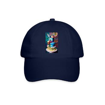 Wunderbarer Kuchen zur Feier des Anlasses - Baseballkappe - Blau/Blau - Vorne