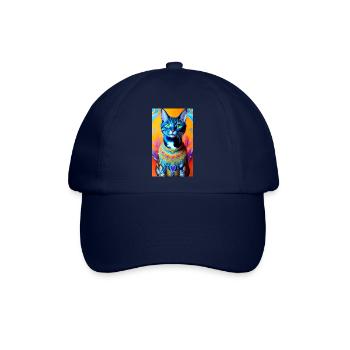 Gorgeus Hauskatze mit kurzem Haar - Baseballkappe - Blau/Blau - Vorne