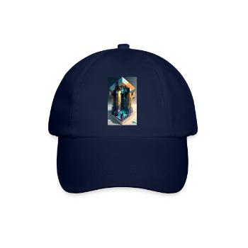 Verpixelte Träume - Baseballkappe - Blau/Blau - Vorne