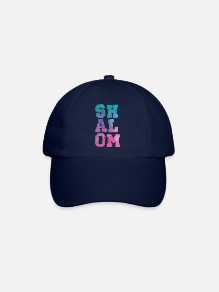 Schalom - Baseballkappe - Blau/Blau