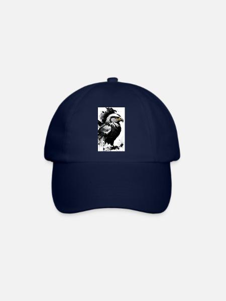Adlerstolz: Hebe deinen Stil mit majestätischer El - Baseballkappe - Blau/Blau