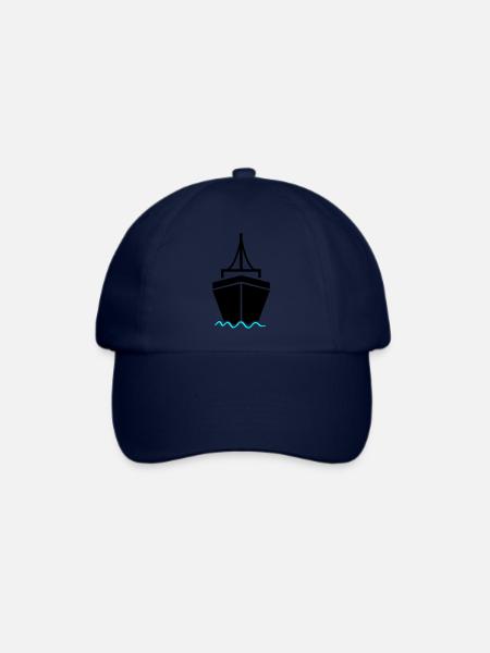schiff 2 - Baseballkappe - Blau/Blau