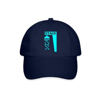 Bühnenduschgesang - Baseballkappe - Blau/Blau - Vorne