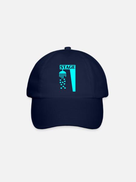 Bühnenduschgesang - Baseballkappe - Blau/Blau