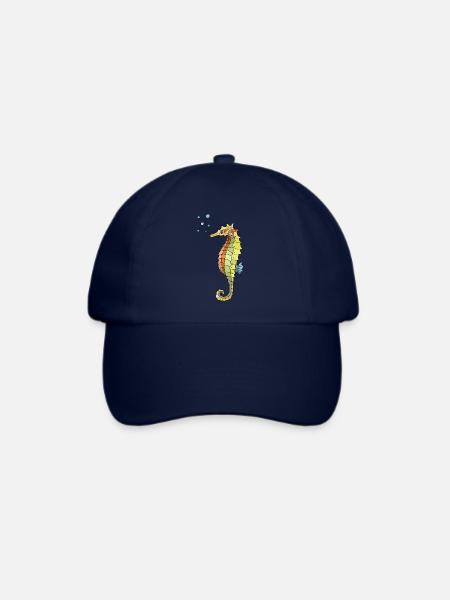 Seepferdchen - Baseballkappe - Blau/Blau