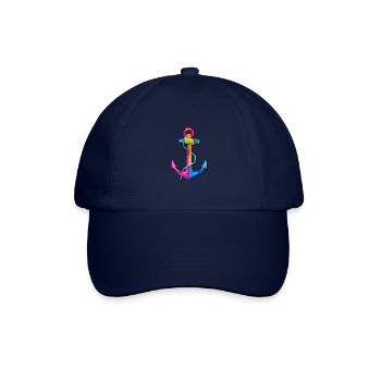 Anker Anchor Schiff Ship Sommer - Baseballkappe - Blau/Blau - Vorne