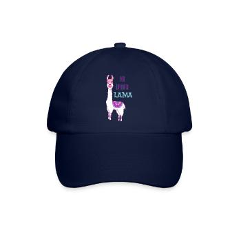 No drama lama - Baseballkappe - Blau/Blau - Vorne